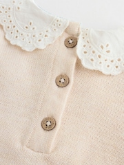 Neutral Duck/ Sage Ditsy Baby Knitted Jumper and Leggings 2 Piece Set (0mths-3yrs) - Image 16 of 21
