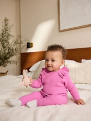 Pink - Baby Knitted Jumper and Legging 2 Piece Set (0mths-3yrs) - Bild 1 von 7