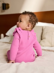 Pink - Baby Knitted Jumper and Legging 2 Piece Set (0mths-3yrs) - Bild 2 von 7