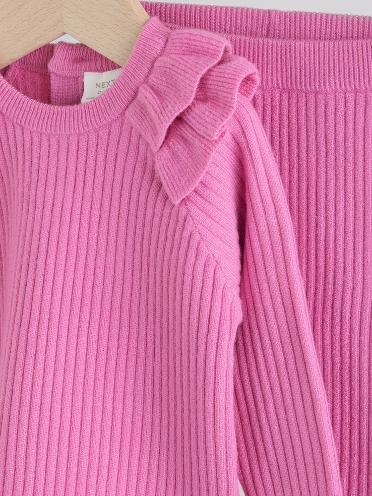 Pull en tricot rose LOSAN Taille/AnnÃ©e 8 A