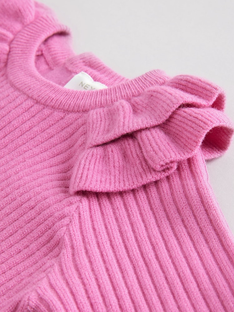 Pink - Baby Knitted Jumper and Legging 2 Piece Set (0mths-3yrs) - Bild 7 von 7 Pink - Baby Knitted Jumper and Legging 2 Piece Set (0mths-3yrs) - Bild 7 von 7