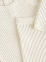 Creme - Baby Knitted Jumper and Legging 2 Piece Set (0mths-3yrs) - Bild 6 von 8
