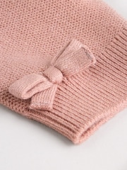 Pink Baby Knitted Wrap Jumper and Leggings 2 Piece Set (0mths-2yrs) - Image 11 of 15