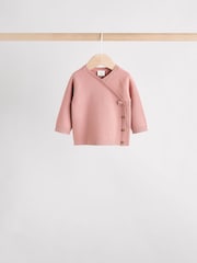 Pink Baby Knitted Wrap Jumper and Leggings 2 Piece Set (0mths-2yrs) - Image 3 of 15