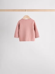 Pink Baby Knitted Wrap Jumper and Leggings 2 Piece Set (0mths-2yrs) - Image 4 of 15
