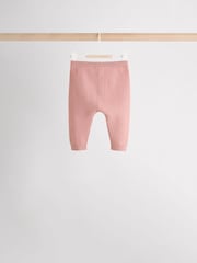 Pink Baby Knitted Wrap Jumper and Leggings 2 Piece Set (0mths-2yrs) - Image 6 of 15