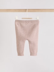 Mink Brown Baby Frill Knitted Bow Cardigan Set (0mths-3yrs) - Image 6 of 12