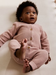 Pink Baby Knitted Romper (0mths-3yrs) - Image 2 of 12