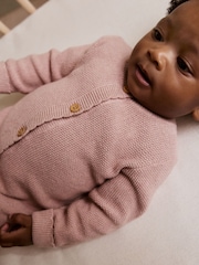 Pink Baby Knitted Romper (0mths-3yrs) - Image 4 of 12