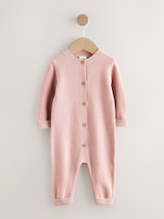 Pink Baby Knitted Romper (0mths-3yrs) - Image 5 of 12