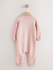 Pink Baby Knitted Romper (0mths-3yrs) - Image 6 of 12