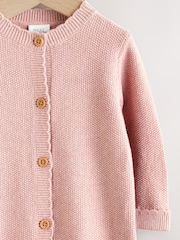 Pink Baby Knitted Romper (0mths-3yrs) - Image 7 of 12