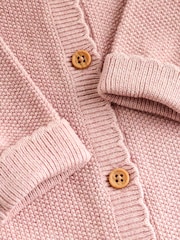 Pink Baby Knitted Romper (0mths-3yrs) - Image 9 of 12