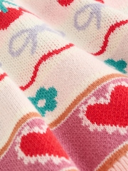 Red/ Pink Cherries Baby Knitted Cardigan and Leggings 2 Piece Set (0mths-3yrs) - Image 15 of 15