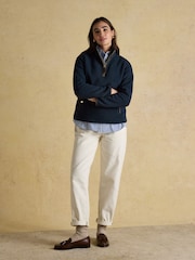 Heritage Navy Quarter Zip Fleece - Image 3 of 8