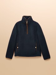 Heritage Navy Quarter Zip Fleece - Image 8 of 8