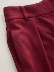 Red Elastic Back Wide Leg Trousers - Image 2 of 5