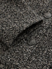 Neutral/Grey Black/White Boucle Collarless Jacket - Image 2 of 3
