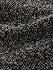 Neutral/Grey Black/White Boucle Collarless Jacket - Image 3 of 3