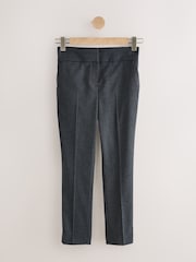 Grå - Slim Rutemønster Skreddersydd Bukser - Bilde 5 av 7