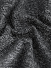 Grey Crosshatch Double Pleated Straight Leg Trousers - Image 9 of 9