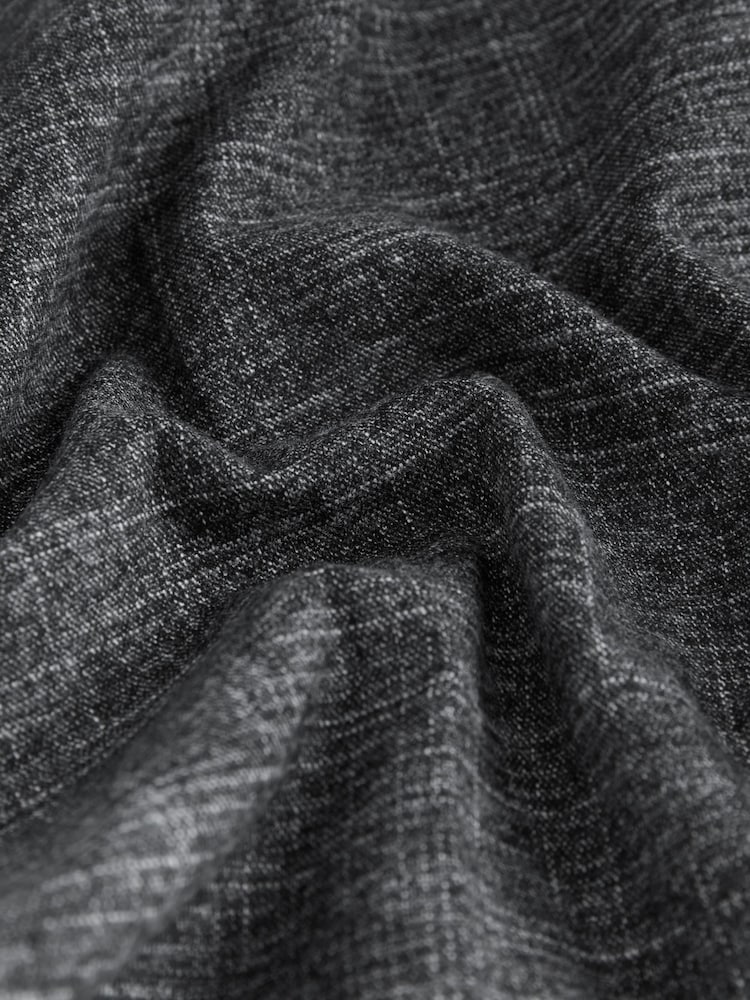 Grey Crosshatch Double Pleated Straight Leg Trousers - Image 9 of 9 Grey Crosshatch Double Pleated Straight Leg Trousers - Image 9 of 9