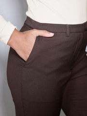 Schokoladenbraun - Hose in Slim Tailored Fit - Bild 5 von 8