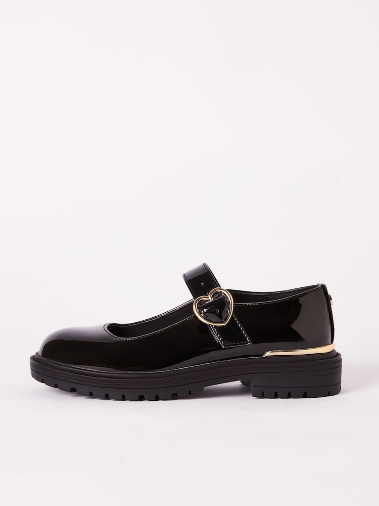 Lipsy Faux Leather Chunki Patent Mary Jane Školske cipele - Image 3 of 4