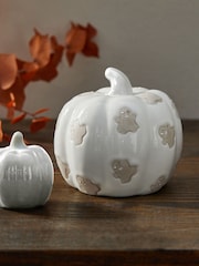 3 Pack Halloween Ceramic Pumpkin Ornaments - Bild 3 von 5