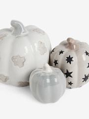 3 Pack Halloween Ceramic Pumpkin Ornaments - Bild 5 von 5