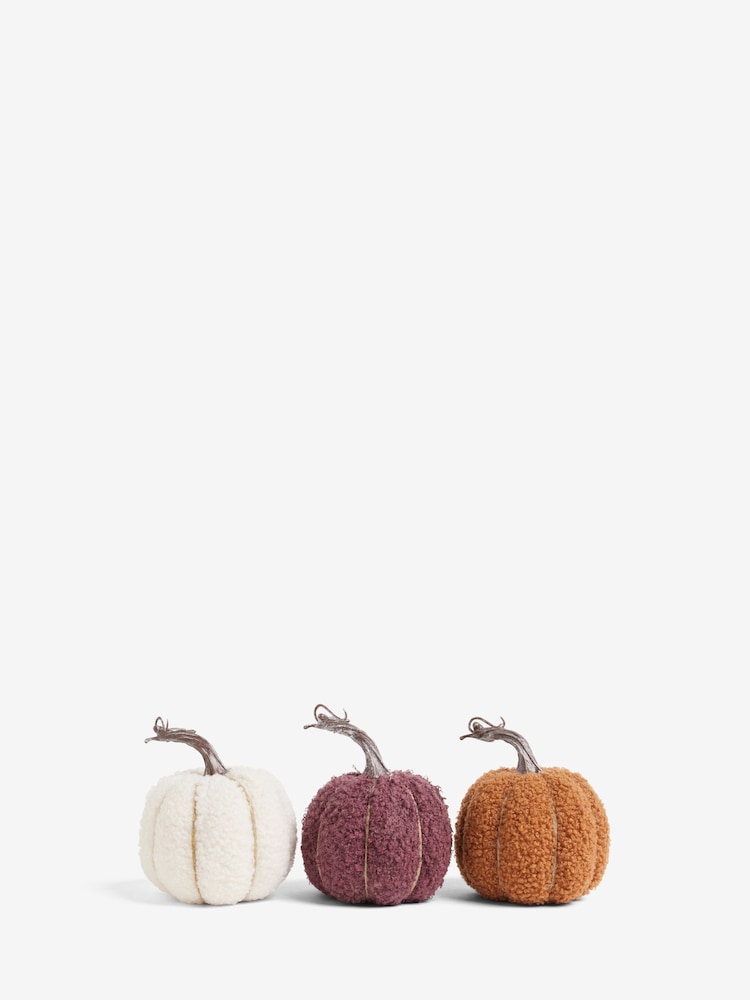 3 Pack Multi Plush Pumpkin Decorations - Image 5 of 5