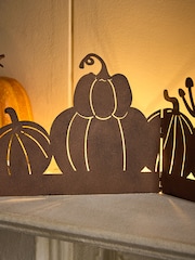 Rust Brown Light Up Pumpkin Patch Fold Out Garland - Image 2 of 5