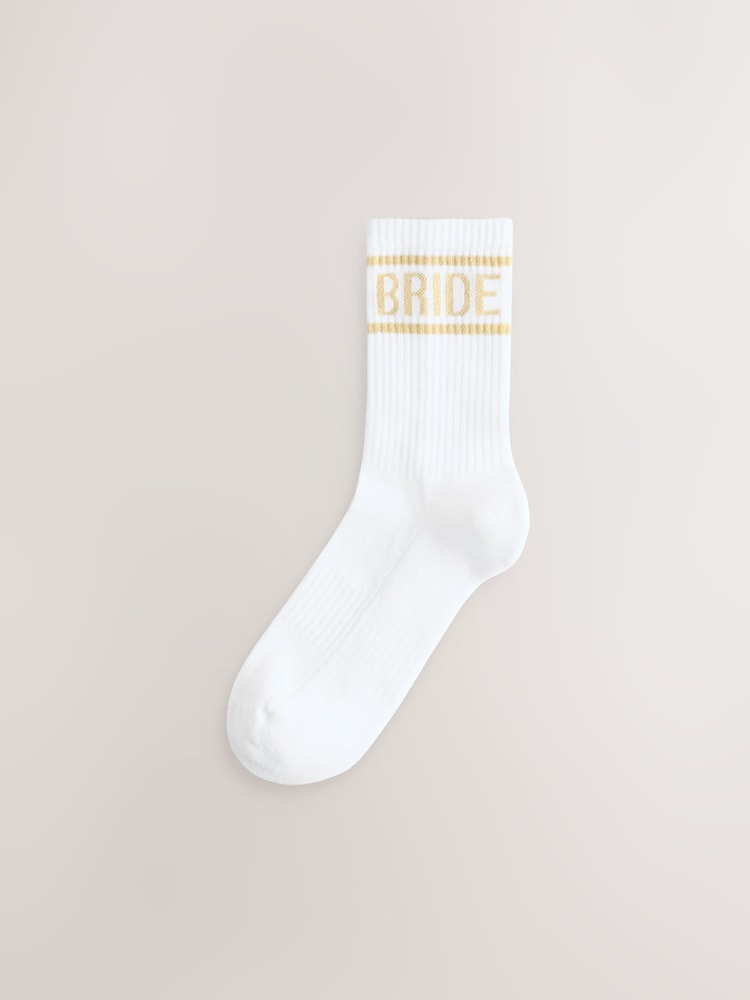Bride Cushion Sole Ribbed Sport Ankle Socks 1 Pack With Arch Support - Image 1 of 3