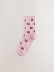 Rosa - Hamish The Altoland Cow Stripe Ankle Socks 4 Pack - Imagen 2 de 7
