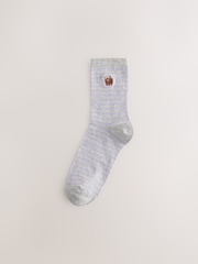 Rosa - Hamish The Altoland Cow Stripe Ankle Socks 4 Pack - Imagen 3 de 7