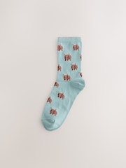 Rosa - Hamish The Altoland Cow Stripe Ankle Socks 4 Pack - Imagen 4 de 7