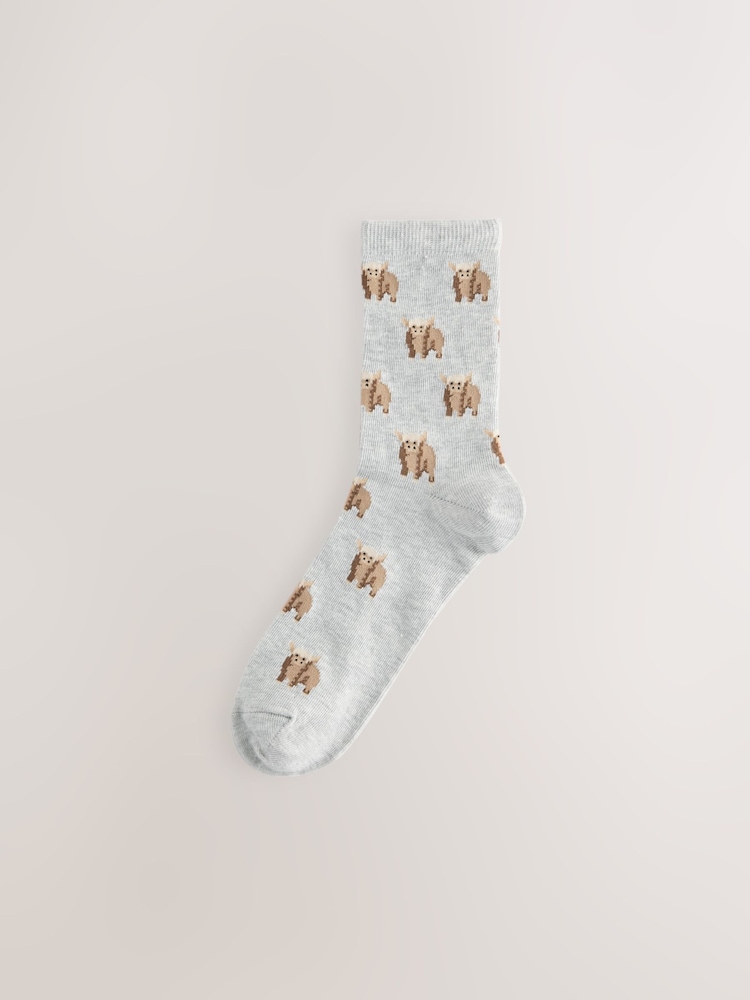Monocromático - Hamish The Altoland Cow Stripe Ankle Socks 4 Pack - Imagen 2 de 7 Monocromático - Hamish The Altoland Cow Stripe Ankle Socks 4 Pack - Imagen 2 de 7