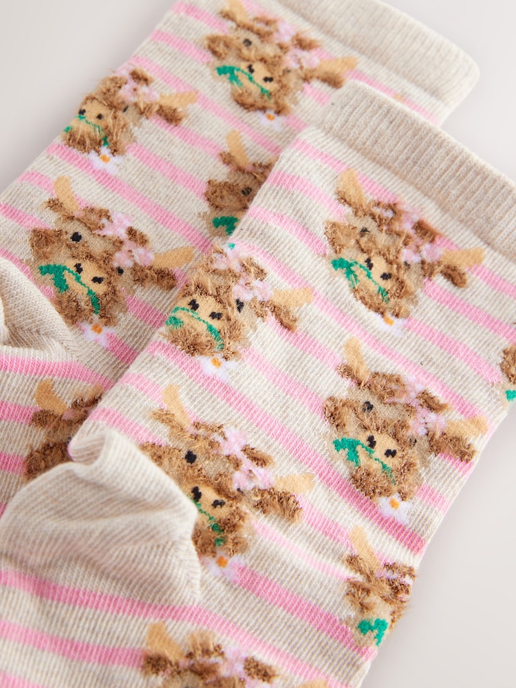 Hamish the Highland Cow Spring Sack Socks Gift 1 Pack - Image 3 of 4