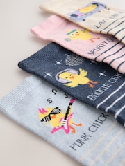 Novelty Slogan Chicks - Pack de 4 pares de calcetines tobilleros - Imagen 6 de 7