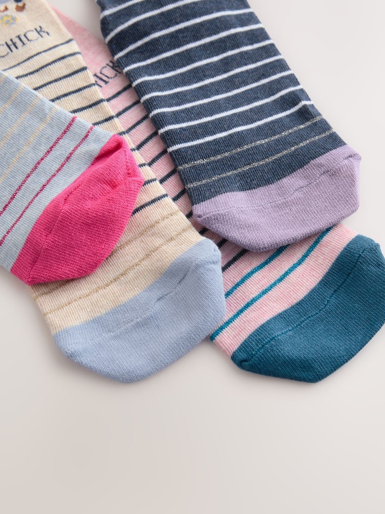 Eslogan de novedad de pollitos - Pack de 4 pares de calcetines tobilleros - Imagen 7 de 7 Eslogan de novedad de pollitos - Pack de 4 pares de calcetines tobilleros - Imagen 7 de 7