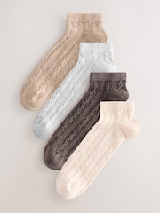 Neutral Cable Trainer Socks 4 Pack - Image 1 of 7