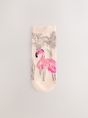 Flamingo Trainer Socks 4 Pack - Image 5 of 7
