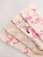 Flamingo Trainer Socks 4 Pack - Image 6 of 7