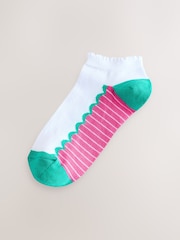 White/Bright Scallop Footbed - Sneakersocken im 4-er-Pack - Bild 3 von 7