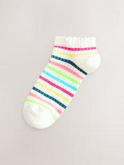 Neutral Ribbed Trainer Socks 4 Pack - Image 2 of 11