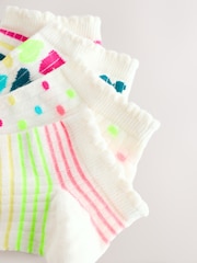 Neutral Ribbed Trainer Socks 4 Pack - Image 7 of 11