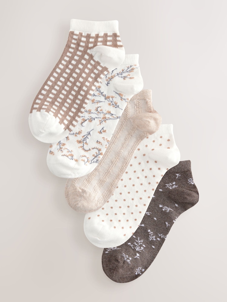 Neutral Trainer Socks 5 Pack - Image 1 of 8