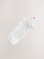 Tropical Embroidered Motif Trainer Socks 4 Pack - Image 2 of 6