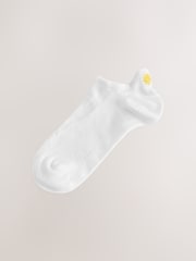 Tropical Embroidered Motif Trainer Socks 4 Pack - Image 3 of 6