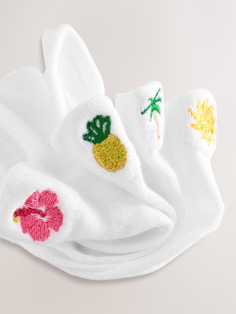 Tropisch - Bestickte Sneakersocken im 4er-Pack - Bild 6 von 6 Tropisch - Bestickte Sneakersocken im 4er-Pack - Bild 6 von 6
